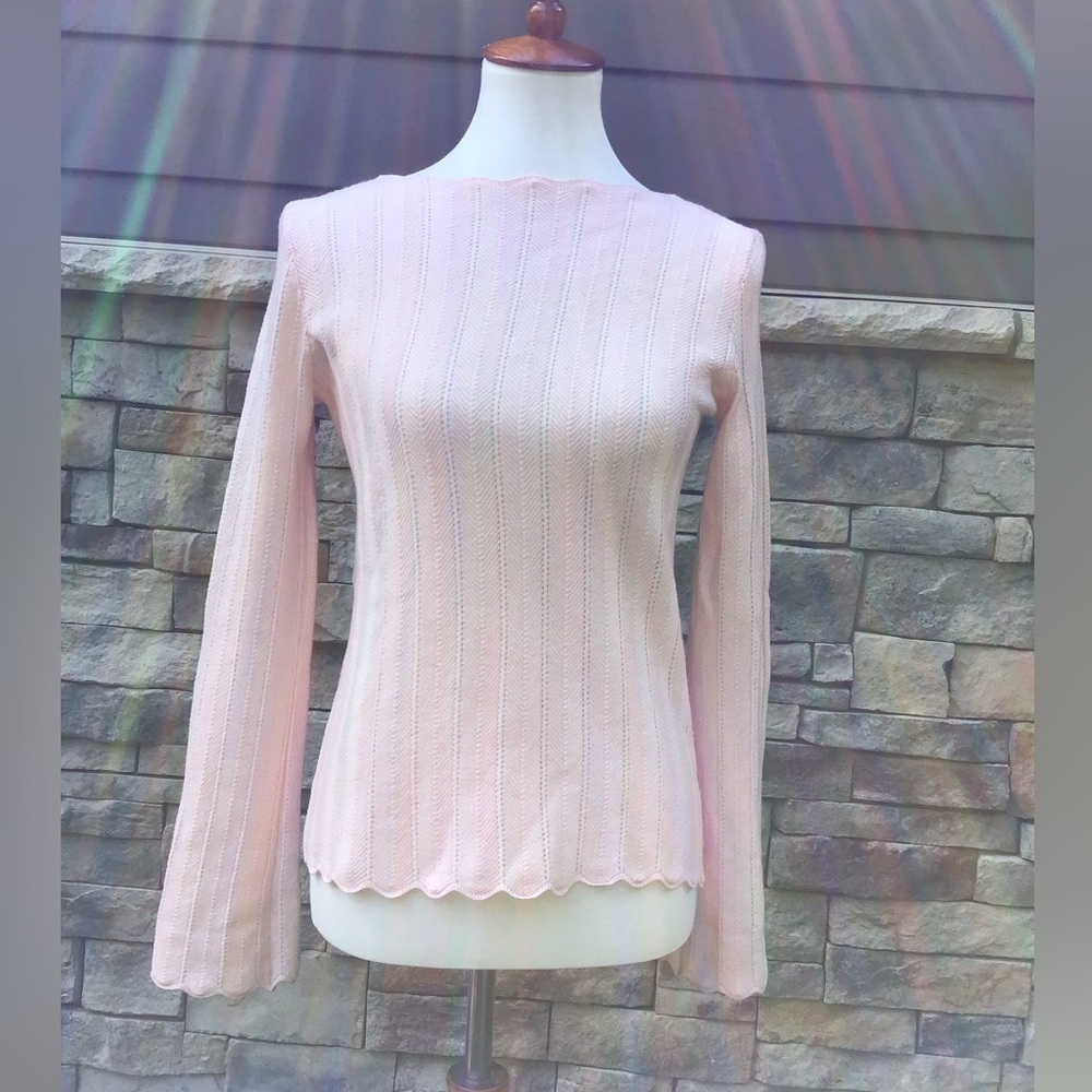 Banana Republic vintage sweater filligree knit size L